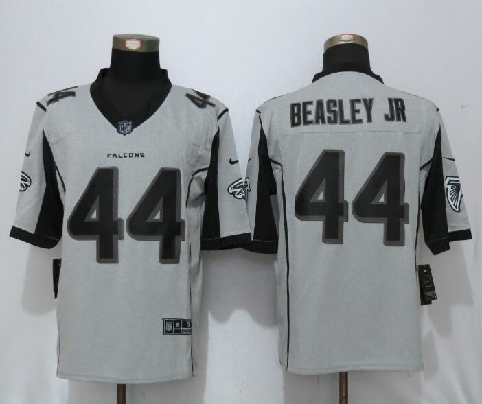 New Nike Atlanta Falcons #44 Beasley jr Nike Gridiron Gray II Limited Jersey->atlanta falcons->NFL Jersey